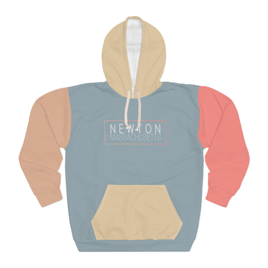 Newton, MA - Color Block Hoodie